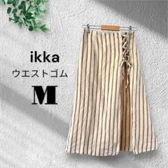 ikka [M] 編み上げ ロングスカート カジュアル フレア 古着 y2kのサムネイル