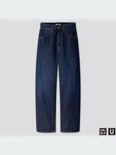 【試着のみ】UNIQLO U ワイドフィットカーブジーンズ 25