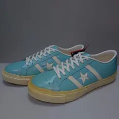 コンバース日本製90sジャックスターレザーJACK STAR水色/白色24㎝新品