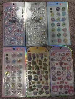 柚*♡様 コットンパフィーシール　6枚セット