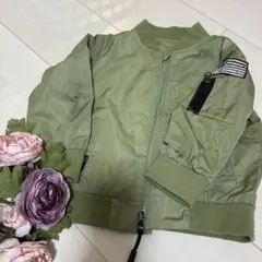 ミッキーマウス　アウター 95cm オリーブグリーン