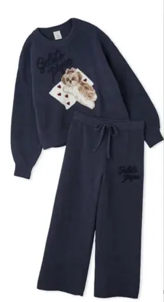 gelato piqueシーズージャガードプルオーバー＆ベビモコロングパンツ