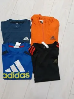 【adidas】 130㎝・Tシャツ・ウィンドブレーカー（袖なし） 4点セット
