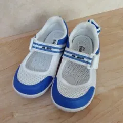 IFME 上履き 17.0 ホワイト/ブルー