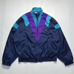 956【人気Lサイズ】ナイキ♤刺繍ロゴ　90s 銀タグ　ナイロンジャケット　美品 90's NIKE Nylon Jacket SIZE M 90年代 ナイキ ナイロンジャケット 銀