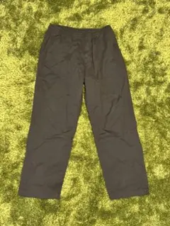 ダークグレー ストレートパンツ ナイロン