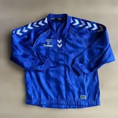 【130】Hummel 青 長袖 ウィンドブレーカー