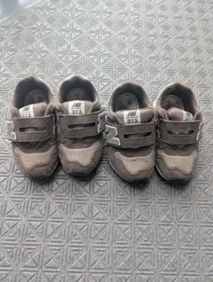 New Balance 313 キッズシューズ 15cm ブラウン　2足セット