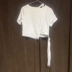 GRL⭐️変形デザイン 半袖Tシャツ ホワイトのサムネイル