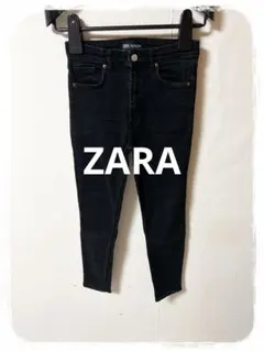 ☘️P1☘ZARA ブラック ストレッチ スキニーデニム 38