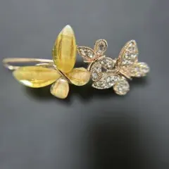 エレガントな蝶のブローチ