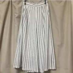 ストライプ ワイドパンツ