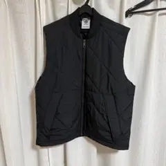 adidas ブラック キルティングベスト M