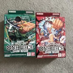 未開封品】ワンピースカード スタートデッキ ルフィ ゾロ 2種セット