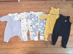 美品　男の子ロンパース　5点セット　H＆Mなど　60-70cm