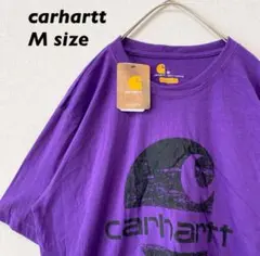 日本未発売【新品タグ付き】カーハート　半袖Tシャツ　ビッグプリント　紫色　M