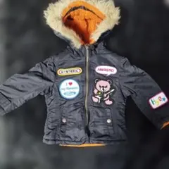 Hysteric パッチ付きアウター ネイビー