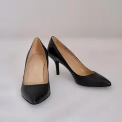 美品CORSO ROMA9 コルソローマ 定番黒パンプス 35