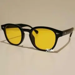 【RISE】サングラス イエロー グラサン ボストン　ウェリントン UV