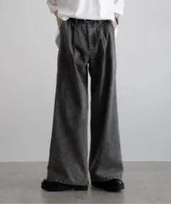 CASPER JOHN 13オンスフレアデニムパンツ　XSのサムネイル
