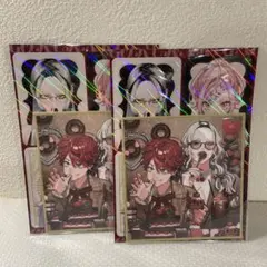 極楽街 ジャンプSQ 3月号 付録 ミニ色紙風カード&A5片面ホロカード ×4