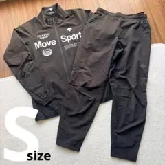 DESCENTE 上下ジャージ ブラック S 生地薄め
