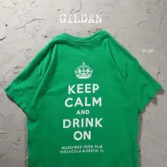 GILDAN Tシャツ 企業ロゴ　アイリッシュパブ　KEEP CALM
