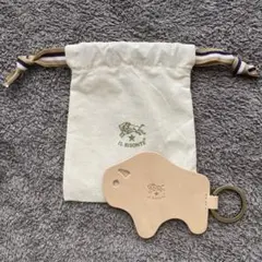 IL BISONTE　キーホルダー　ノベルティ　ヌビ革　イルビゾンテ