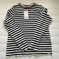 「新品タグ付き」repiarmario 長袖ボーダーTシャツ Sサイズ