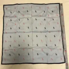 ポロラルフローレン　ポロプレイヤー刺繍ハンカチ 約50cm