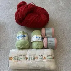 毛糸　モヘア　毛　マフラー　まとめ売り　かぎ針　手編み