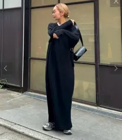 CIAOPANIC TYPY ウール混クルーネックニットワンピース