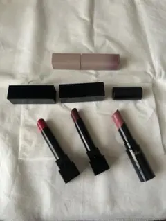 コスメまとめ売り　ブルベ向け　レッド・ピンク・モーヴ系リップ 4点