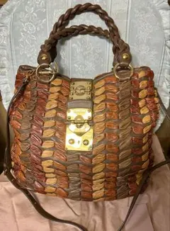 新品 激レア Chloeパイソンスキンショルダーバッグ ゴールドシルベ 