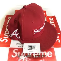 シュプリーム 24ss ニューエラ MLB アトランタブレーブス キャップ