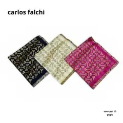 carlos falchi ハンカチ 3枚セット 未使用品 激安価格のサムネイル