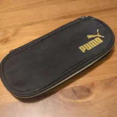 PUMA ペンケース ブラック ゴールドロゴ
