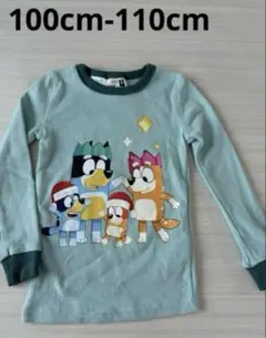 未使用blueyブルーイ　長袖Tシャツ　男の子　パジャマ　Tシャツ　110cm