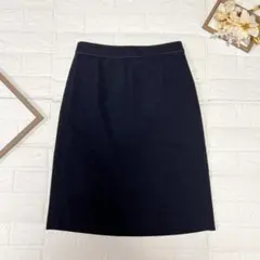 COMME CA ISM ダークネイビー タイトスカート サイズ9