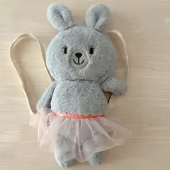 ベビー　ヘッドガード　転倒防止　リュックタイプ　うさぎ　グレー