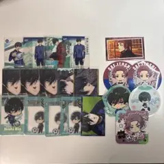 ブルーロック 糸師凛 糸師冴 クリアカード ステッカー コースター