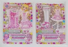 アイカツ！　アイカツカード　べビーピンクフリルキャミソール シューズ