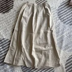 GU ベージュ ロングスカート