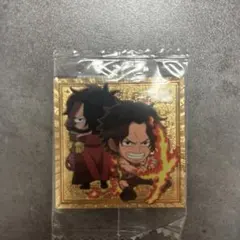 ワンピース　大海賊シールウエハース 12 表エース＆ロジャー　裏ルフィ