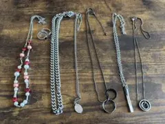 【トレンド】ネックレス・リング 8点セット まとめ売り