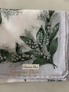 Christian Dior クリスチャンディオール ハンカチ すずらん柄 - メルカリ