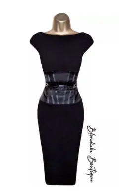 【美品】KAREN MILLEN ノースリーブロングワンピース XS Since Thenキュート ロングワンピース ノースリーブ 花柄 レース