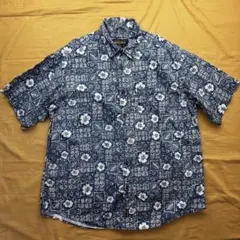 美品　woolrich 総柄　シャツ　半袖シャツ　ウールリッチ　フラワーのサムネイル