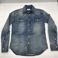 MANIERA インディゴブルーデニムシャツ