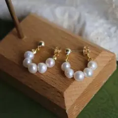 パールピアス フォーマル ゴールド 小粒 シンプル カジュアル アクセサリー